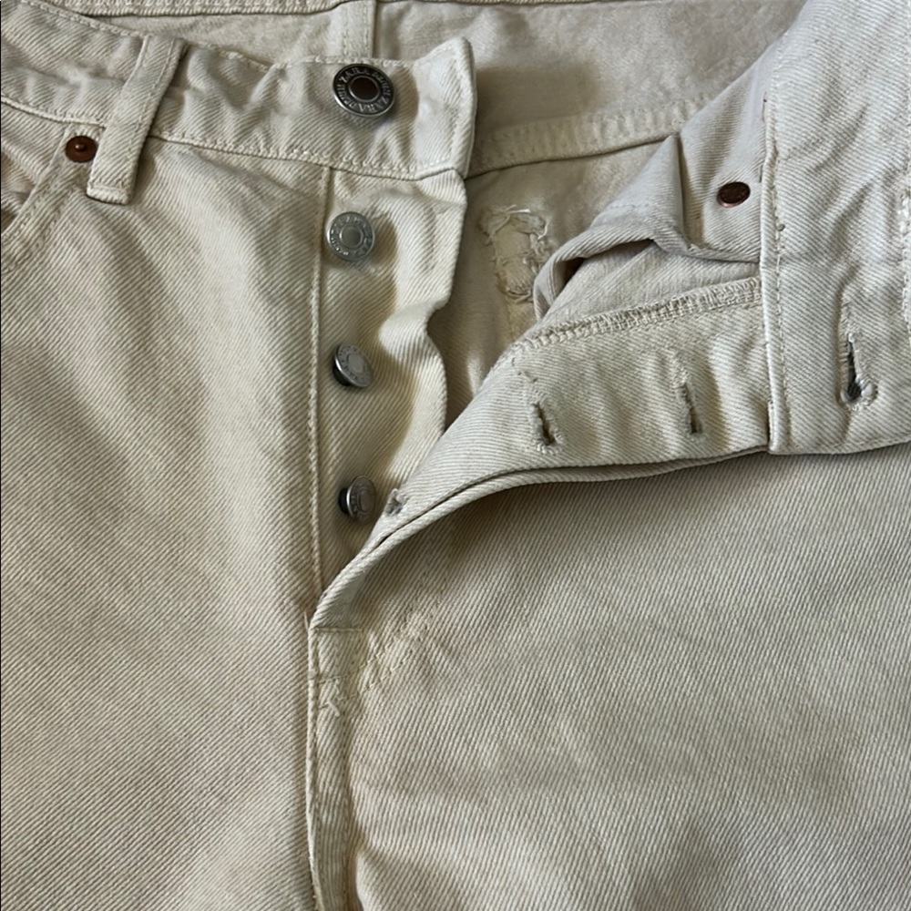 Zara woman Beige Straight Jeans - Picture 11 of 12